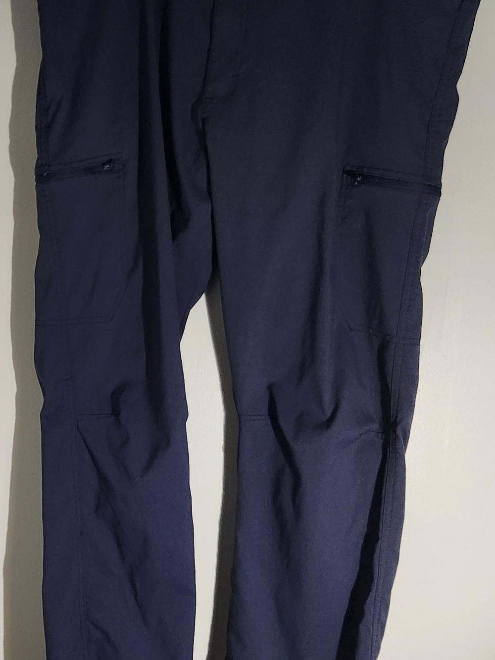 Wrangler Mens Outdoor All Terrain Cargo Pants, Dark Blue/grey Sz 40